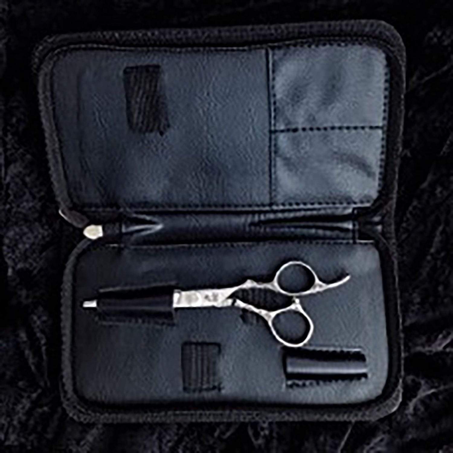 Large Signature Travel Case, Black and Orange - TopEdgeShears