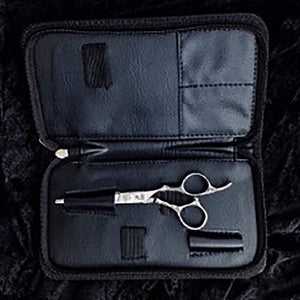 Large Signature Travel Case, Black and Orange - TopEdgeShears